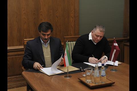 Latvia’s LDz Logistika and Iranian logistics company Railway Transportation Co have signed a memorandum of co-operation to develop rail freight corridors from India and Iran to northern Europe.